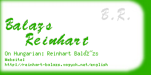 balazs reinhart business card
